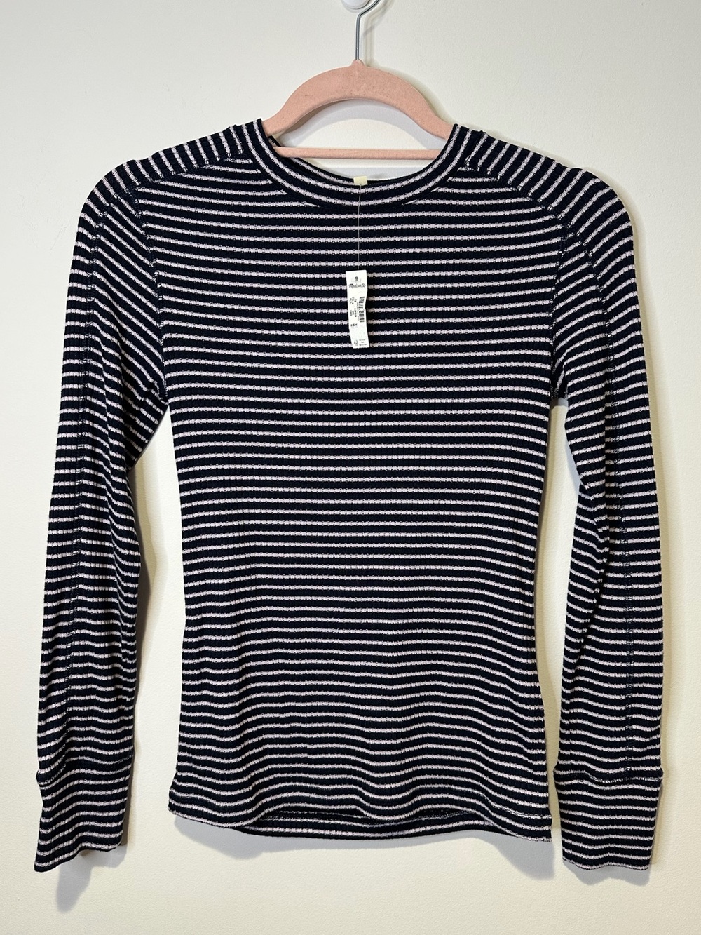 NWT madewell striped long sleeve shirt size extra small